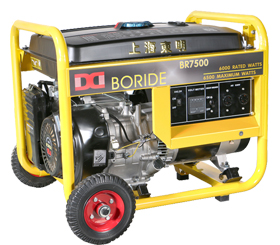 单相6kW小型汽油发电机组  BR7500(E）